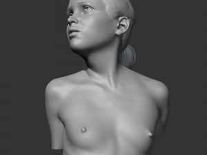 CH girl bust C 3D print model 3D Druckmodell
