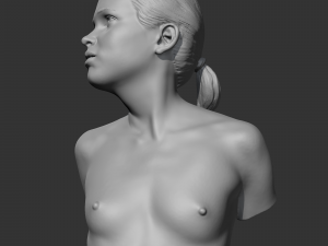 CH girl bust C 3D print model 3D Druckmodell