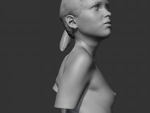 CH girl bust C 3D print model 3D Druckmodell