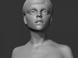 CH girl bust D 3D print model Modello di stampa 3D