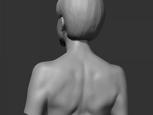 CH girl bust D 3D print model 3D 프린트 모델