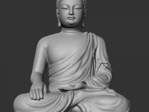 Buddha 3D print model Modelo de Impressão 3D