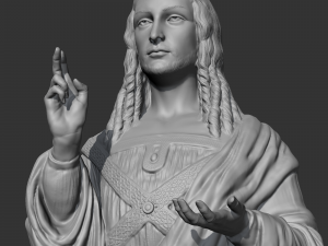 Salvator Mundi 3D print model Modello di stampa 3D