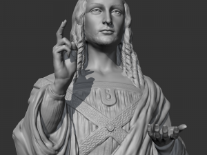 Salvator Mundi 3D print model Modello di stampa 3D