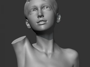 CH girl bust G 3D print model 3D Print Model