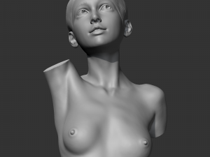 CH girl bust G 3D print model Modelo de Impressão 3D