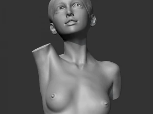 CH girl bust G 3D print model 3D Print Model
