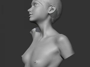 CH girl bust G 3D print model 3D Print Model