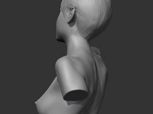 CH girl bust G 3D print model Modelo de Impressão 3D