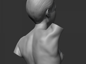 CH girl bust G 3D print model Modelo de Impressão 3D