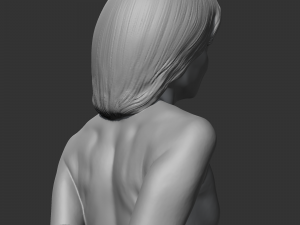CH girl bust H 3D print model 3D Baskı Modeli