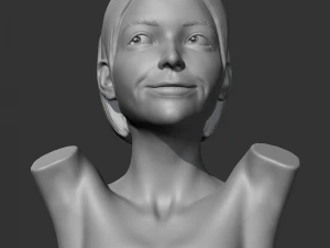 Modello di stampa 3D K del busto della ragazza CH Modello di stampa 3D