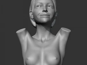 CH girl bust K 3D print model 3D Print Model