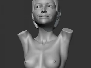 CH girl bust K 3D print model 3D Print Model