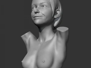 CH girl bust K 3D print model 3D Print Model