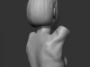 CH girl bust K 3D print model 3D Print Model