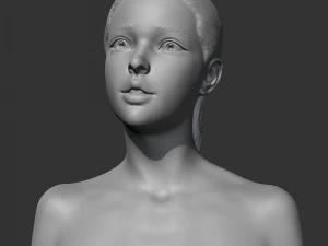 CH girl bust M 3D print model 3D Print Model