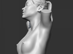 CH girl bust N 3D print model Modello di stampa 3D