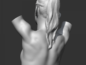 CH girl bust N 3D print model Modello di stampa 3D