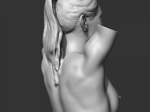 CH girl bust N 3D print model Modello di stampa 3D