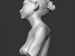 CH girl bust P 3D print model Model do druku 3D