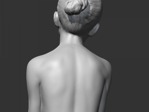 CH girl bust P 3D print model Model do druku 3D