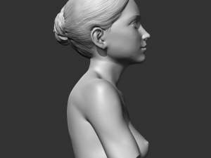 CH girl bust P 3D print model Model do druku 3D