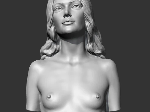 CH girl bust T 3D print model 3D Print Model