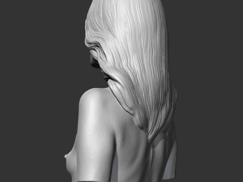 CH girl bust T 3D print model 3Dプリントモデル