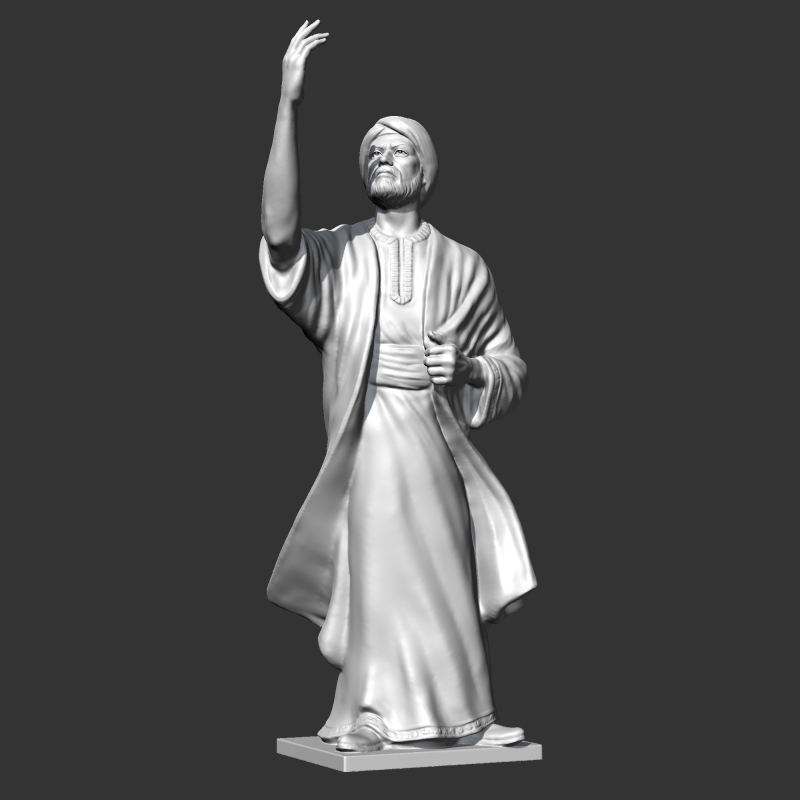 Al Mutanabi Statue 3D print model Model Cetak 3D .c4d .max .obj .3ds .fbx .stl .blend 