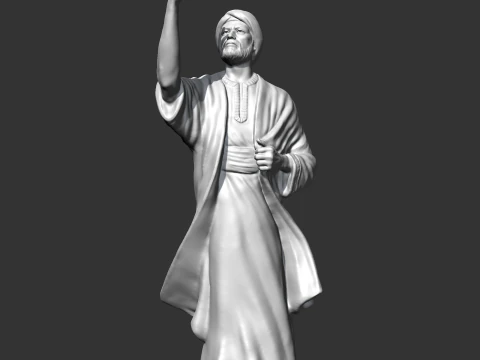Modelo de impresi&oacute;n 3D de la estatua de Al Mutanabi Modelo de impresión 3D