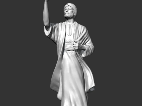 Al Mutanabi Statue 3D print model 3D Print Model