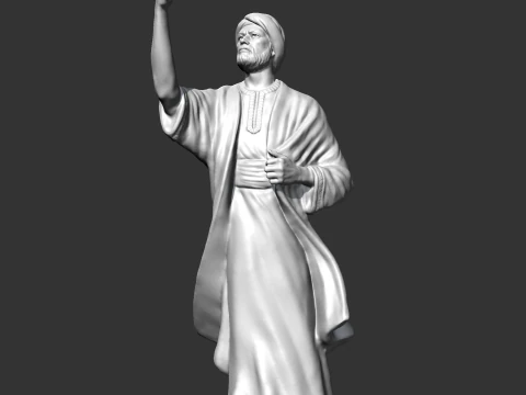 Al Mutanabi Statue 3D print model 3D Print Model