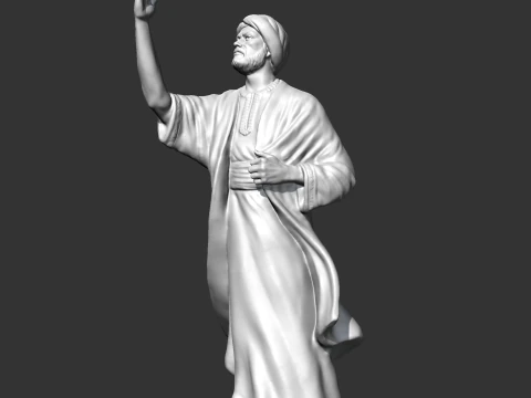 Al Mutanabi Statue 3D print model 3D Print Model