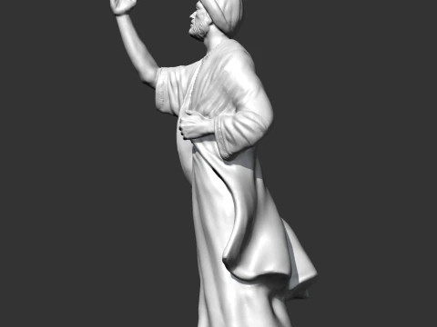 Al Mutanabi Statue 3D print model 3D Print Model