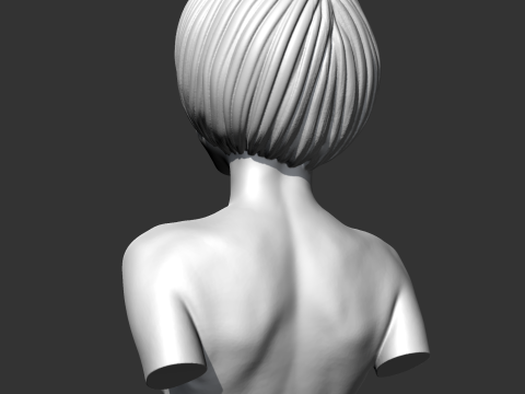 SC girl bust A 3D print model Modèles 3D en vedette