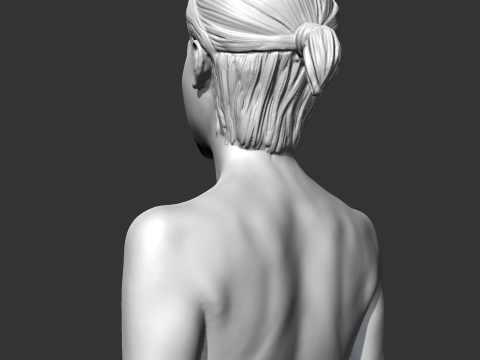 SC girl bust B 3D print model 3D Print Model