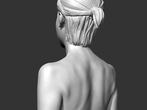 SC girl bust B 3D print model 3D Print Model