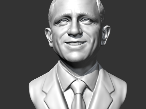 Daniel Craig 3D print model 3Dプリントモデル