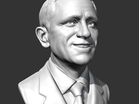 Daniel Craig 3D print model 3D Print Model