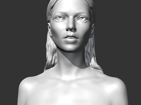 Anya Taylor Joy 3D print model 3Dプリントモデル