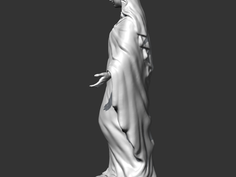 Virgin Mary Statue V3 3D print model 3D Принт Модель