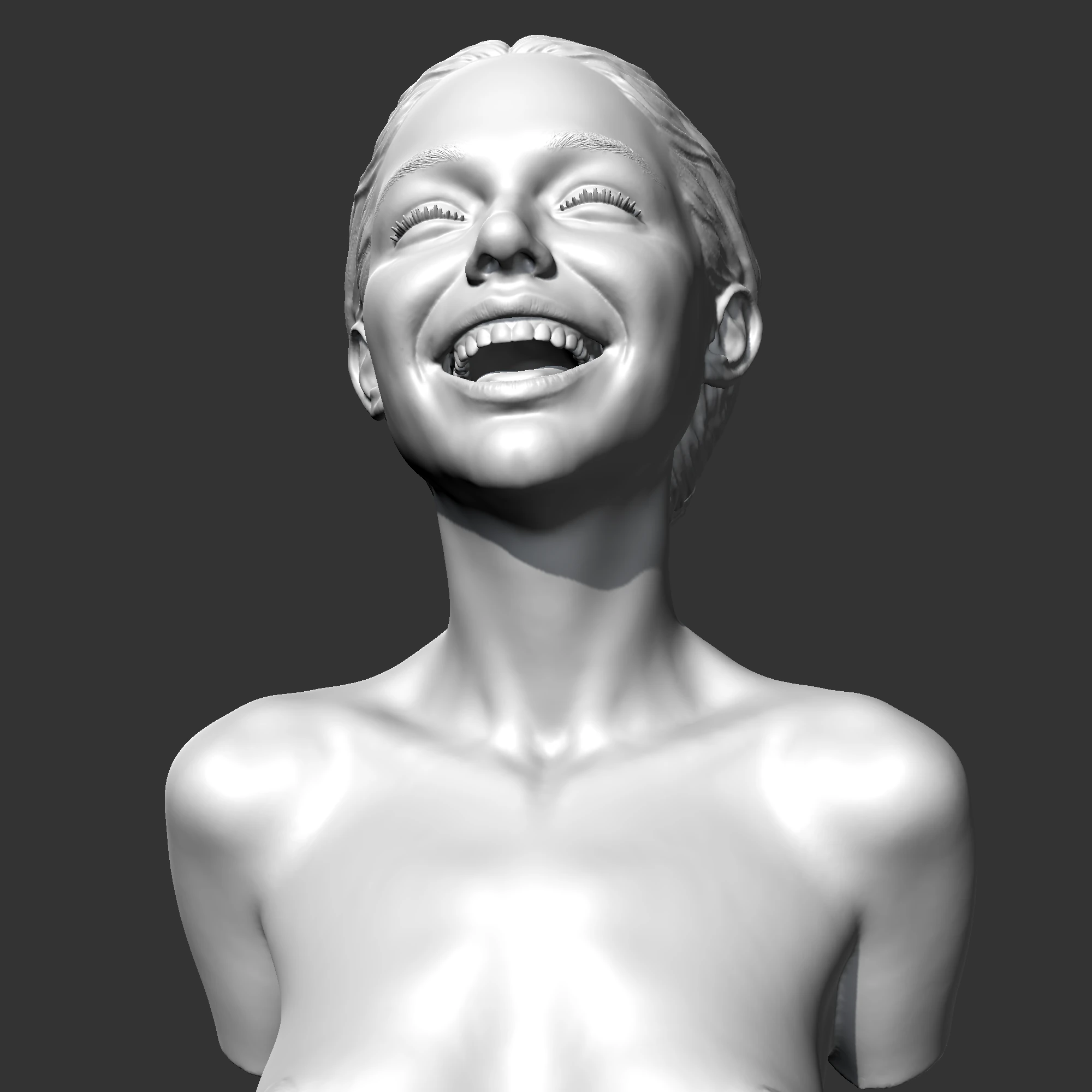 SC girl bust D 3D print model 3D Print Model .c4d .max .obj .3ds .fbx .stl .blend 
