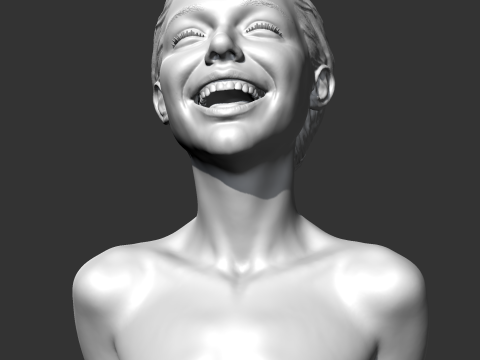 SC girl bust D 3D print model Modelo de Impressão 3D