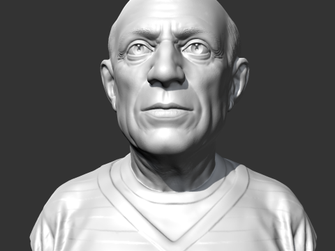 Pablo Picasso 3D print model 3D Baskı Modeli