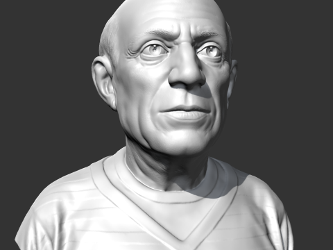 Pablo Picasso 3D print model 3D 打印模型