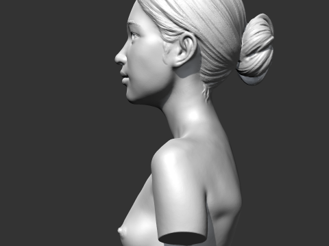 SC girl bust G 3D print model 3D Druckmodell