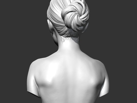 SC girl bust G 3D print model 3D Druckmodell