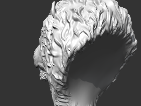 Lion Head AM01 3D print model Modelo de Impressão 3D
