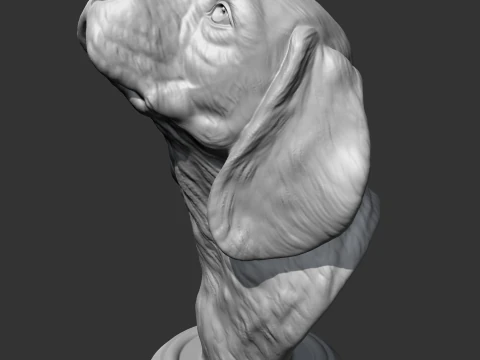 Beagle Head AM04 3D print model 3D Print Model